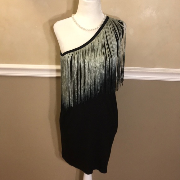 Zara Dresses & Skirts - 🎁3for$10🎁Zara Trafaluc one shoulder fringe dress